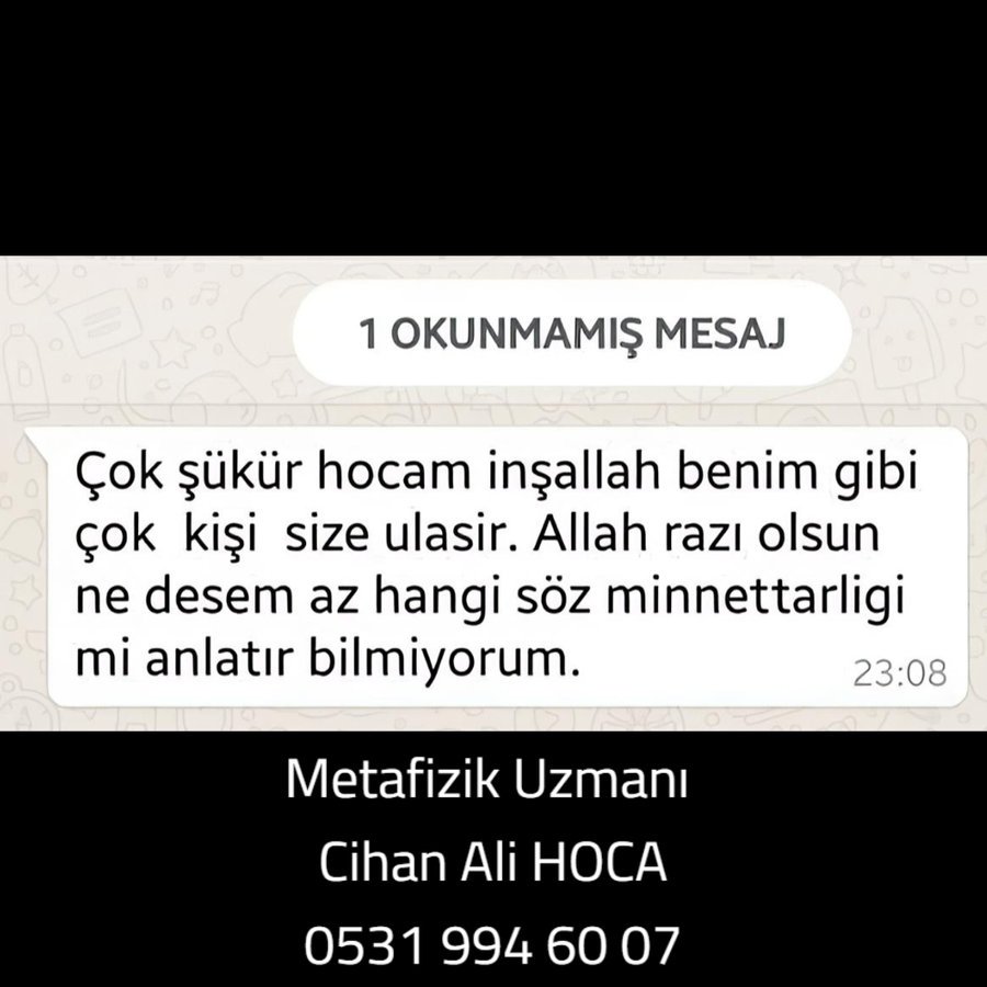 Danışan mesajı: Allah razı olsun, ne desem az