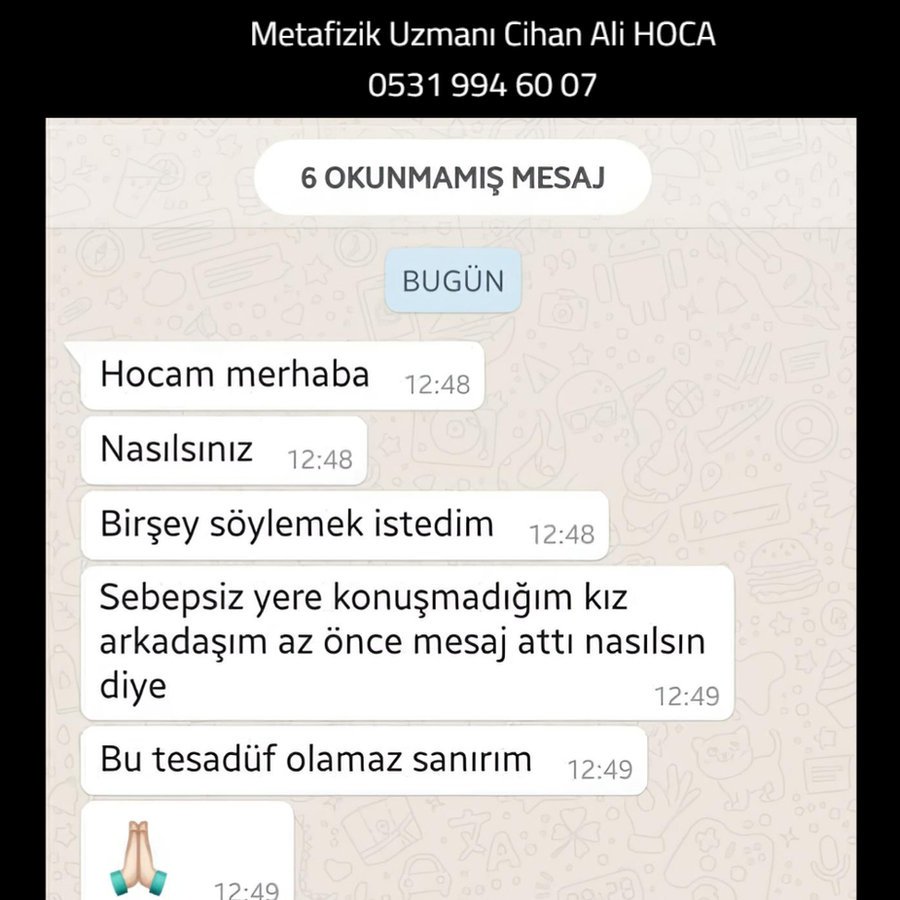 Danışan mesajı: Konuşmadığım arkadaşım mesaj attı