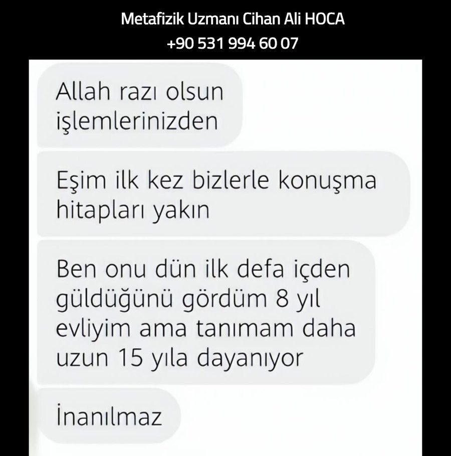 Danışan mesajı: Eşim ilk kez bizlerle konuştu